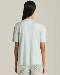 SILK AND COTTON T-SHIRT WITH BREAST POCKET