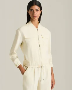 SILK BOMBER JACKET