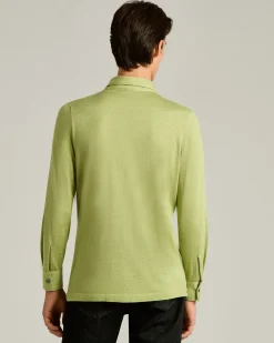 SILK, CASHMERE AND LINEN BLEND OVERSHIRT