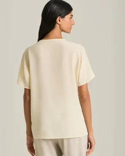 SILK CREW NECK SWEATER