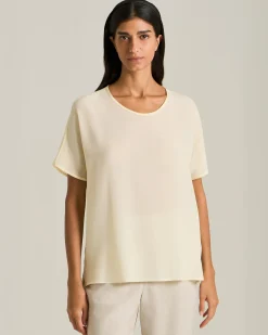 SILK CREW NECK SWEATER