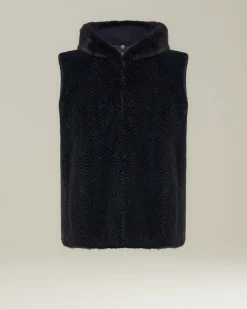 SLEEVELESS MINK JACKET