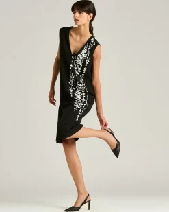 SLINGBACK COURT SHOE BLACK CALFSKIN LEATHER