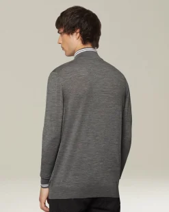 SPORTY WOOL CARDIGAN