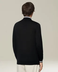 SPORTY WOOL CARDIGAN