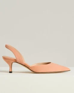 SUEDE COURT SHOE APRICOT PINK SUEDE