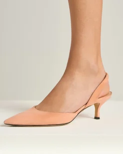 SUEDE COURT SHOE APRICOT PINK SUEDE