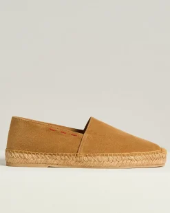 SUEDE ESPADRILLES COGNAC CALFSKIN