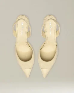 SUEDE SLINGBACK PUMPS