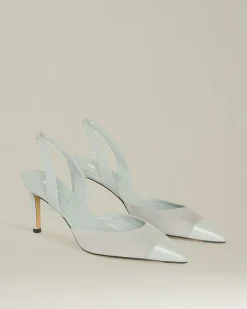 SUEDE SLINGBACK PUMPS