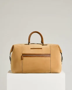SUEDE WEEKEND HOLDALL COGNAC CALFSKIN