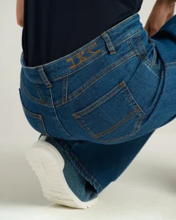 TAILORED DENIM TROUSERS