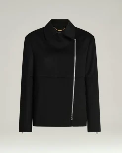 TAILORED PURE CASHMERE BLACK OVERCOAT