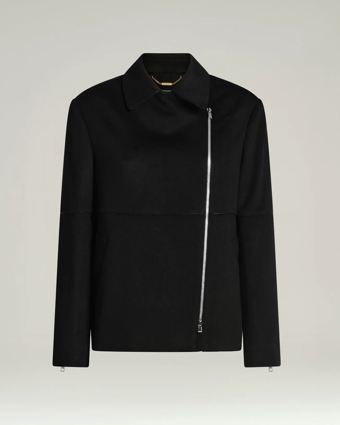 TAILORED PURE CASHMERE BLACK OVERCOAT
