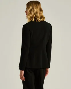 TAILORED VISCOSE BLACK JACKET