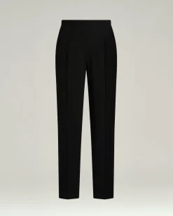 TAILORED WOOL BLACK TROUSERS