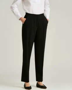 TAILORED WOOL BLACK TROUSERS