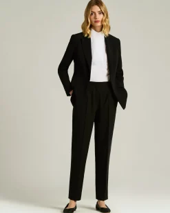 TAILORED WOOL BLACK TROUSERS