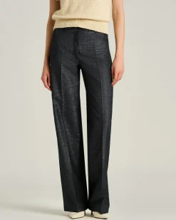TAILORED WOOL TROUSERS IN BLUE VIRGIN