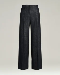 TAILORED WOOL TROUSERS IN BLUE VIRGIN
