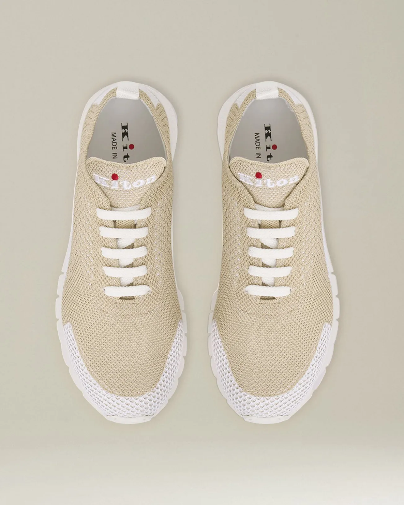 TWO-TONE KNIT FIT SNEAKERS