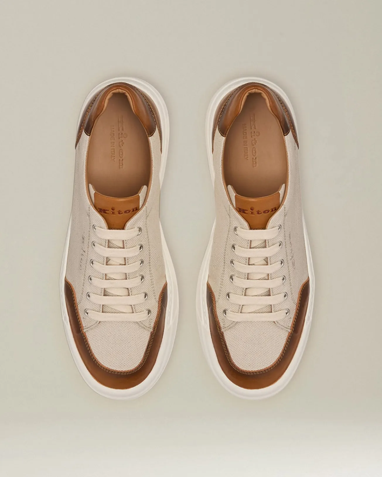 URBAN SNEAKERS WITH LEATHER INSERTS