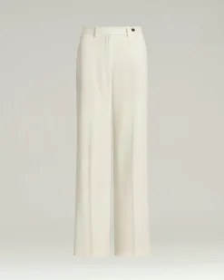 WIDE-LEG SILK TROUSERS