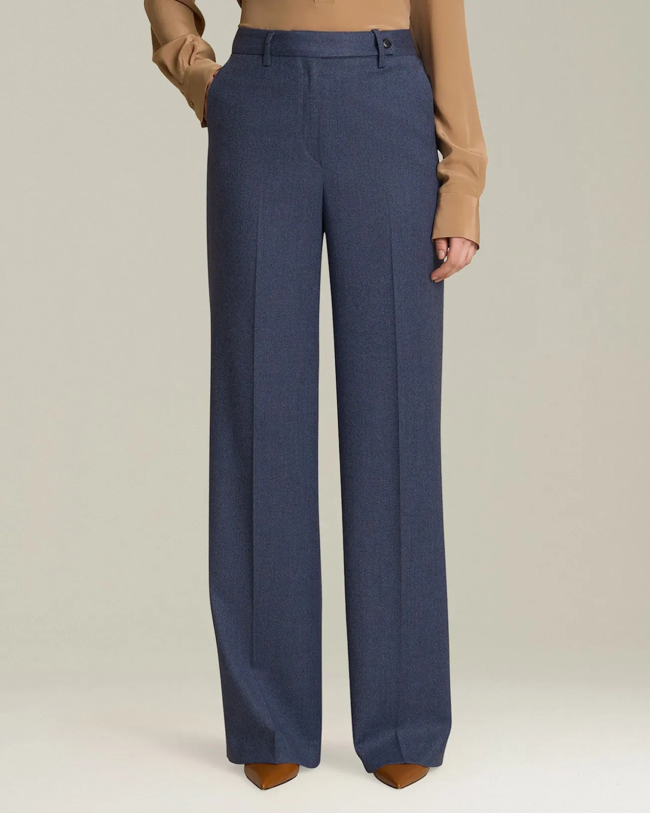 WOOL AND CASHMERE TROUSERS