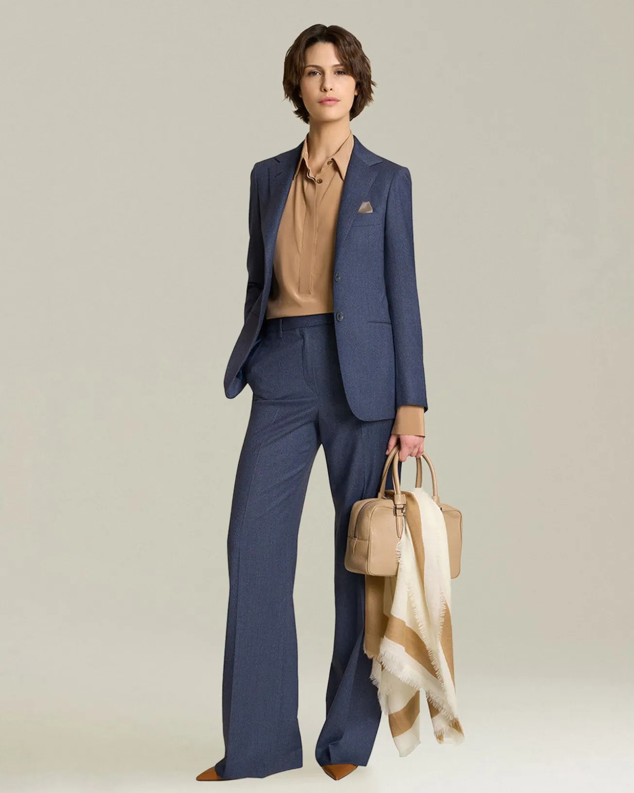 WOOL AND CASHMERE TROUSERS
