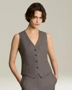 WOOL AND CASHMERE WAISTCOAT