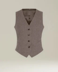 WOOL AND CASHMERE WAISTCOAT