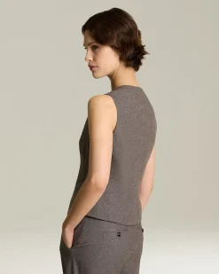 WOOL AND CASHMERE WAISTCOAT