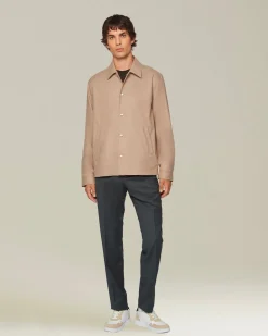 WOOL CHINO TROUSERS